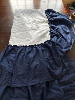 jcpenney Navy Blue Queen Bedskirt